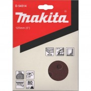 Makita D-54514 Диск шлифовальный 8 отверстий коричневый 125мм A80 10шт